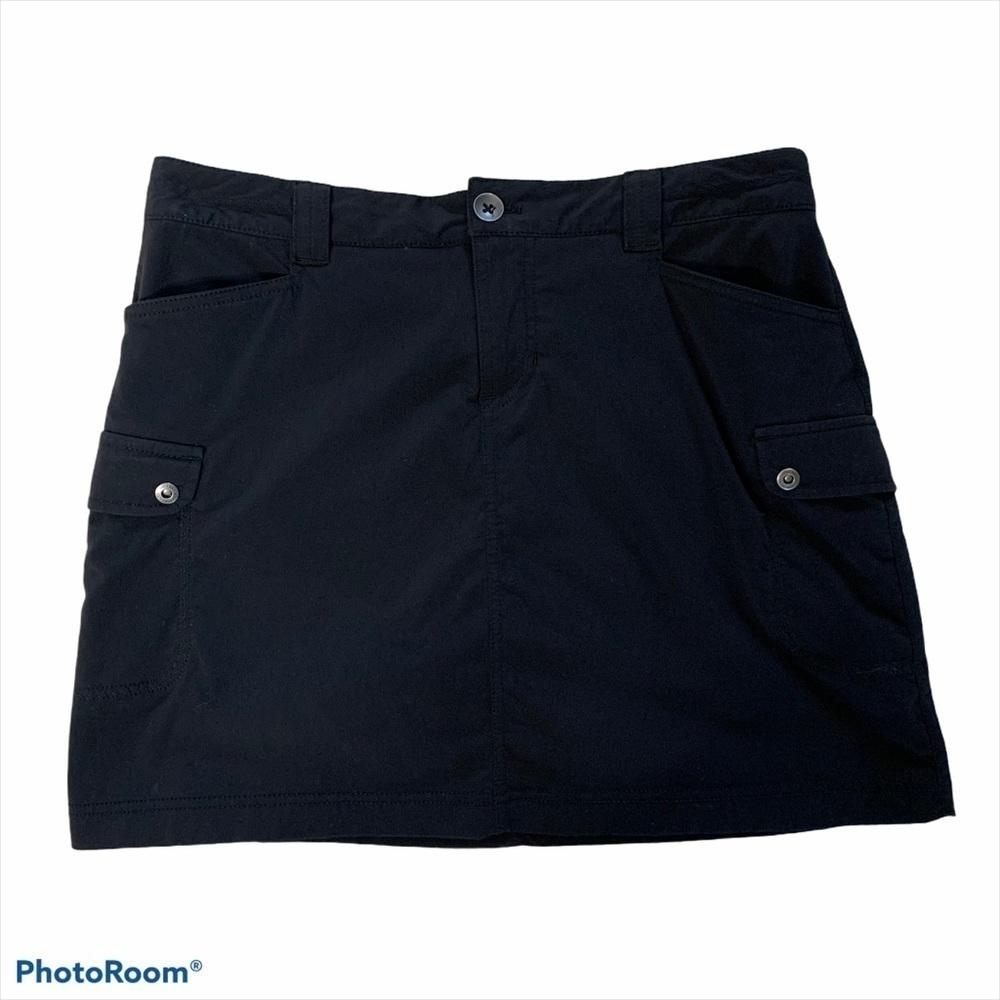 Eddie Bauer 6 Pocket Black Cargo Skort Size 4